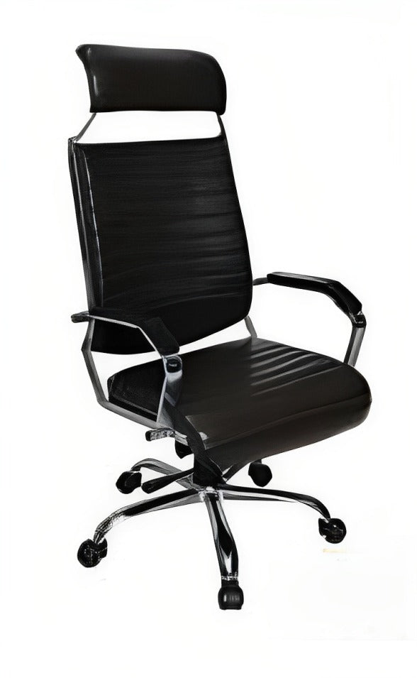 High Back Office Chair Leatherette Base