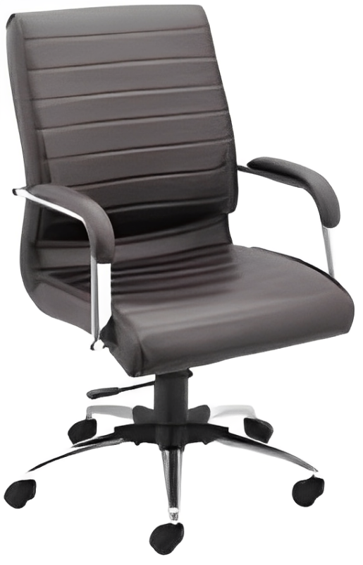 Mid Back Office Chair with Chrome Base