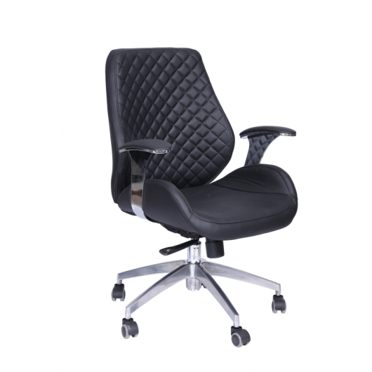 Medium Back Office Chair with Chrome Base