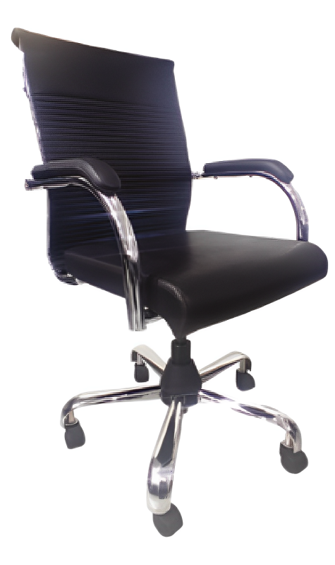 Mid Back Executive Office Chair with Chrome Base