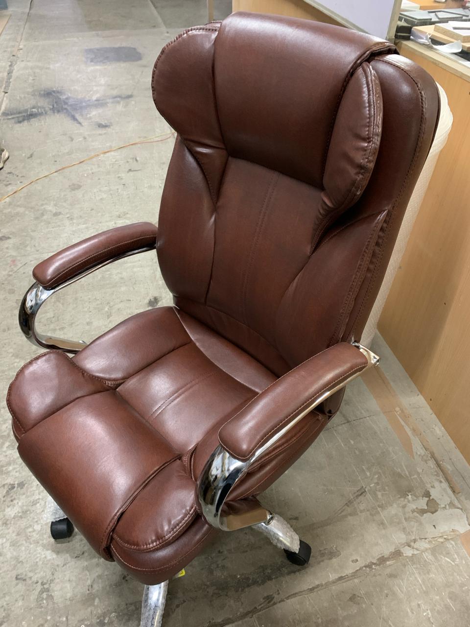 High Back Director Chair with Chrome Base