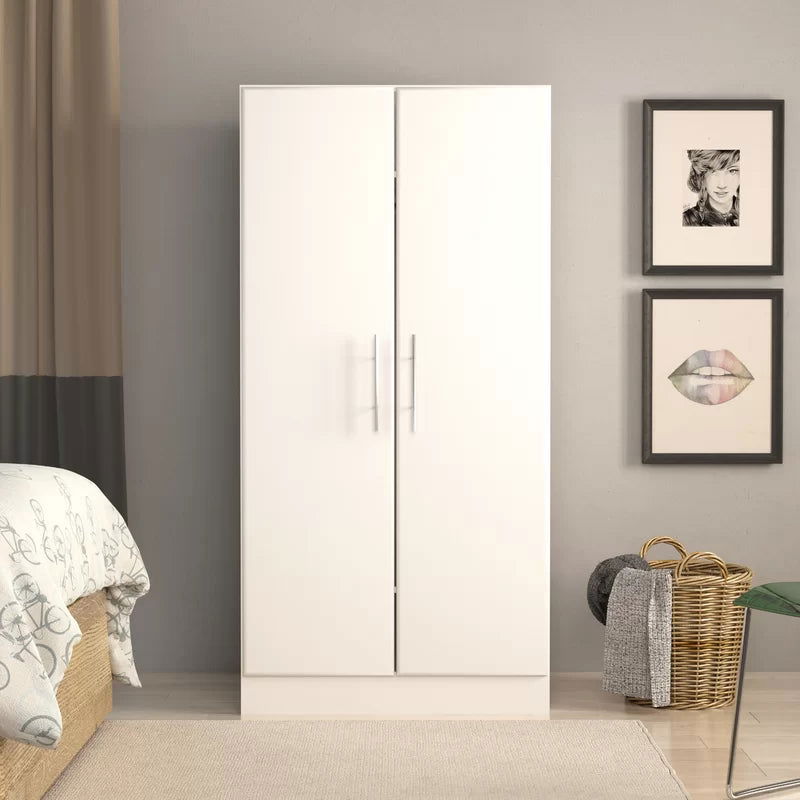 Wooden 2 Door Wardrobe -