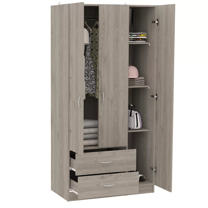 Wooden 3 Door Wardrobe -