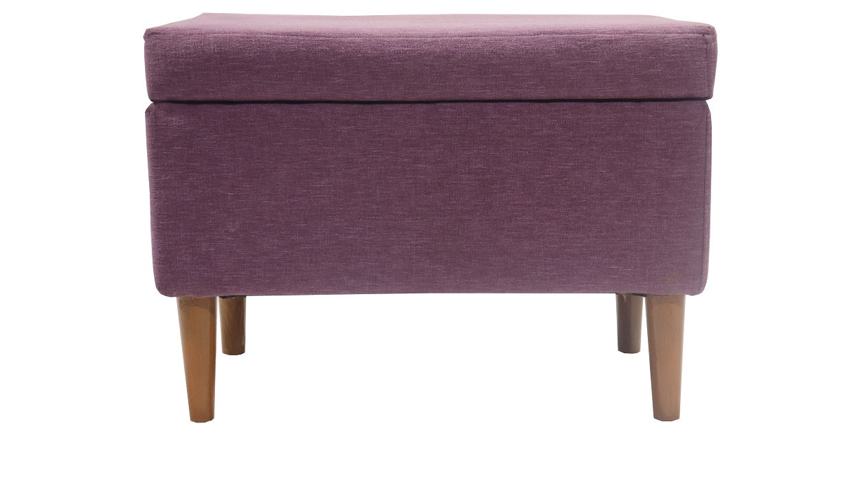 Wooden Frame Fabric Ottoman -