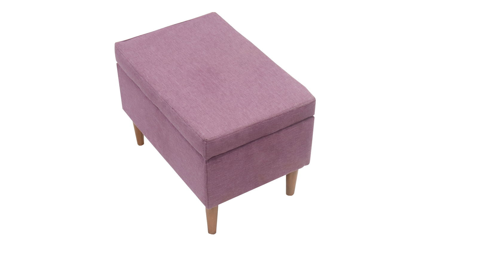 Wooden Frame Fabric Ottoman -