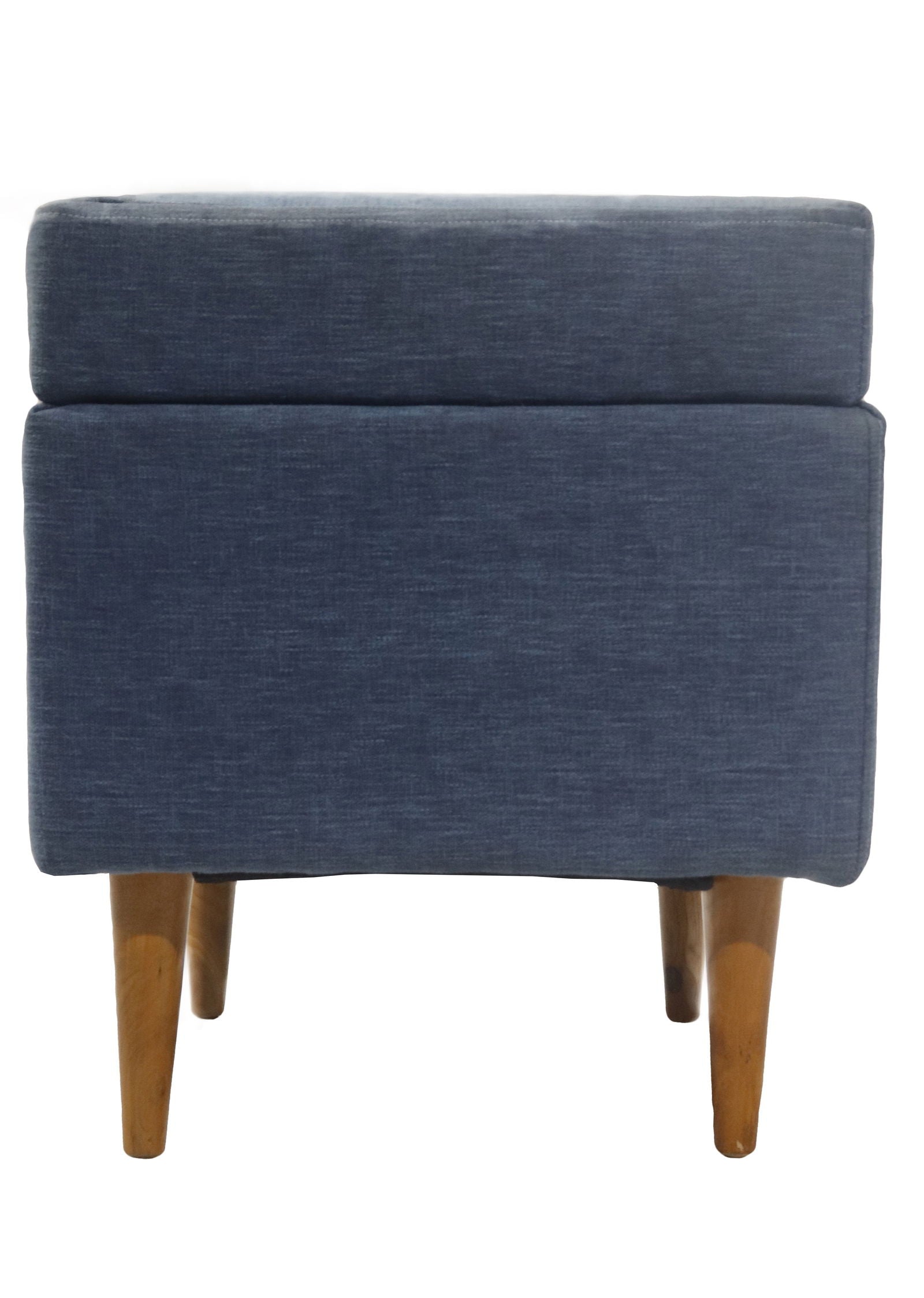 Wooden Frame Fabric Ottoman -