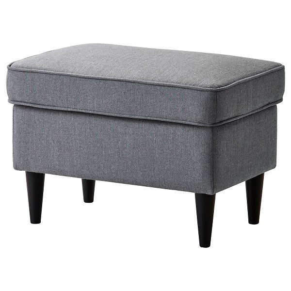 Wooden Frame Fabric Ottoman -