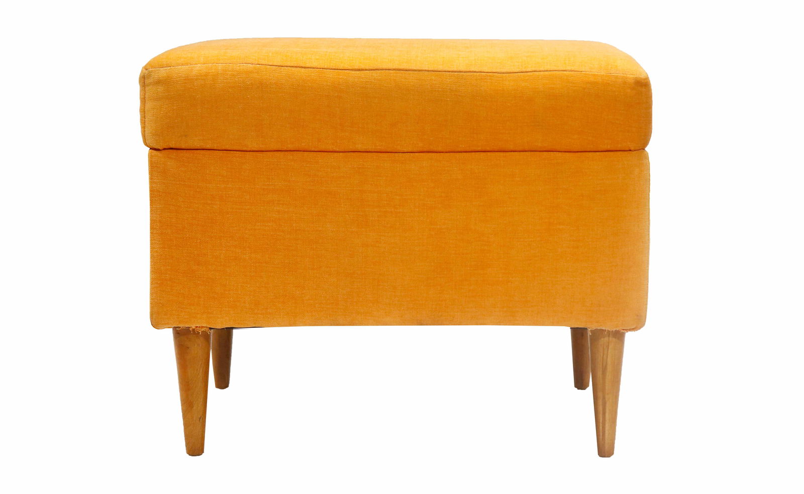 Wooden Frame Fabric Ottoman -