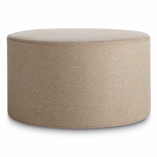 Wooden Frame Fabric Ottoman -