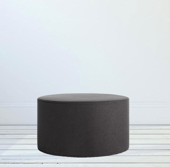 Wooden Frame Fabric Ottoman -