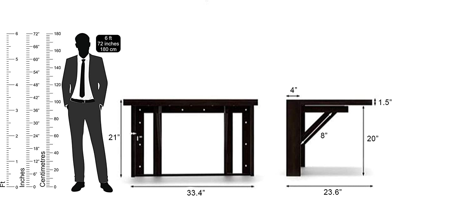 Wooden Top & Base Study Table -