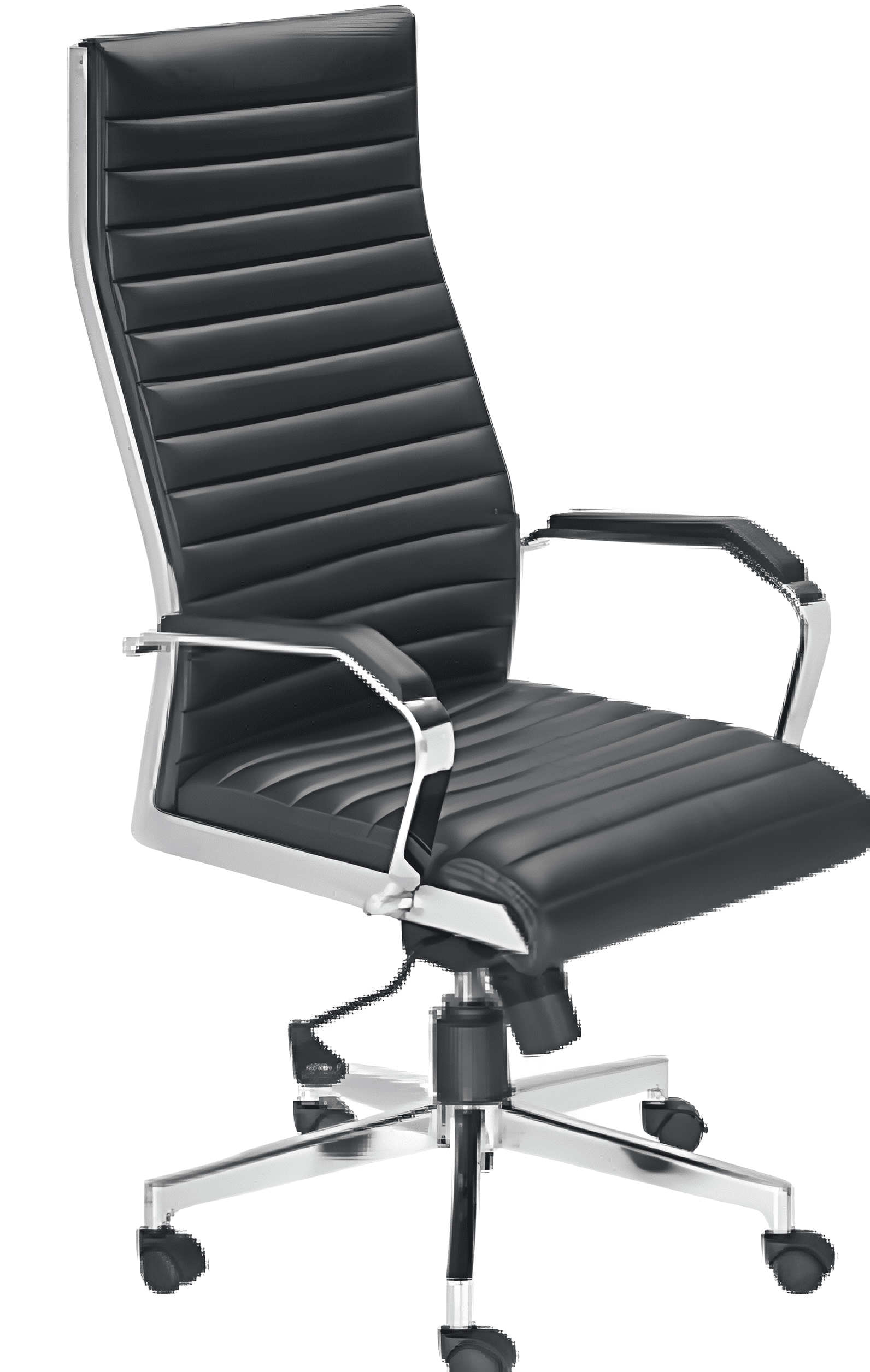 High Back Office Chair Leatherette Base