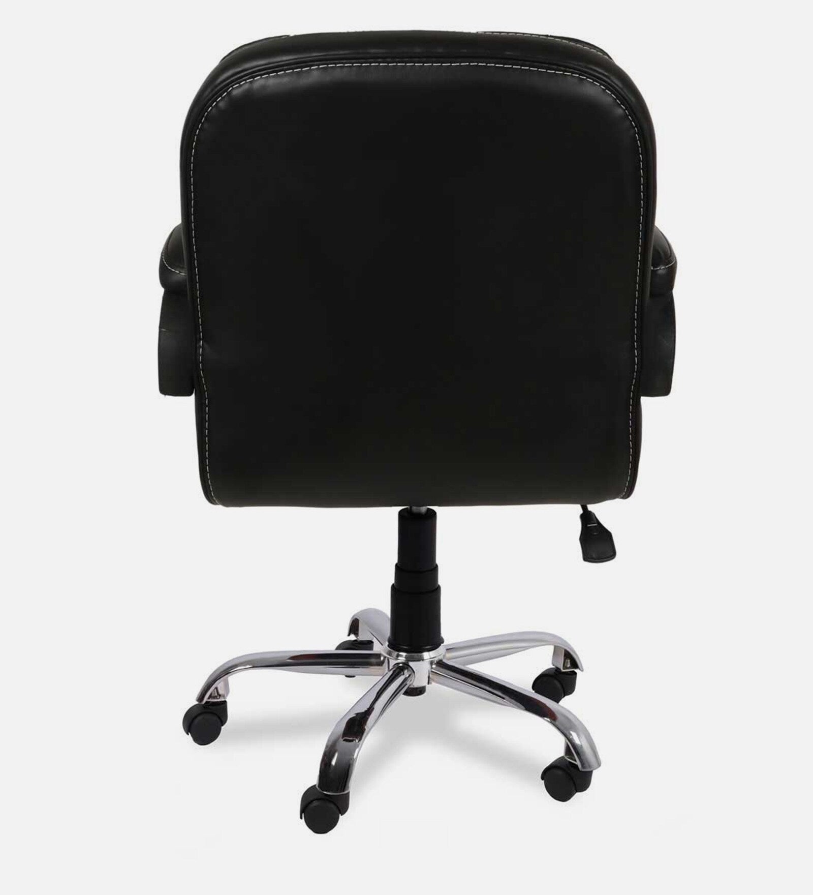 Mid Back Executive | Upholstery Leatherette |  Office Chair with Chrome Metal Base