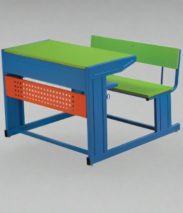 2 Seater School Student Study Desk