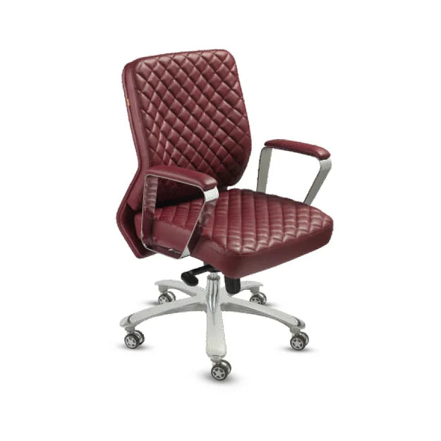 Medium Back Executive Office Chair with Chrome Base