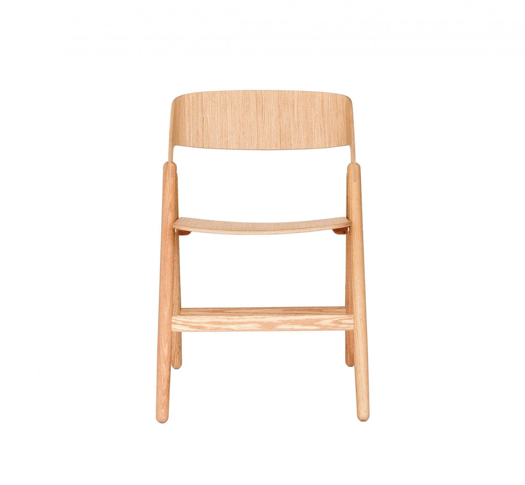 Solid Wood with Polish Foldable Dining Chair