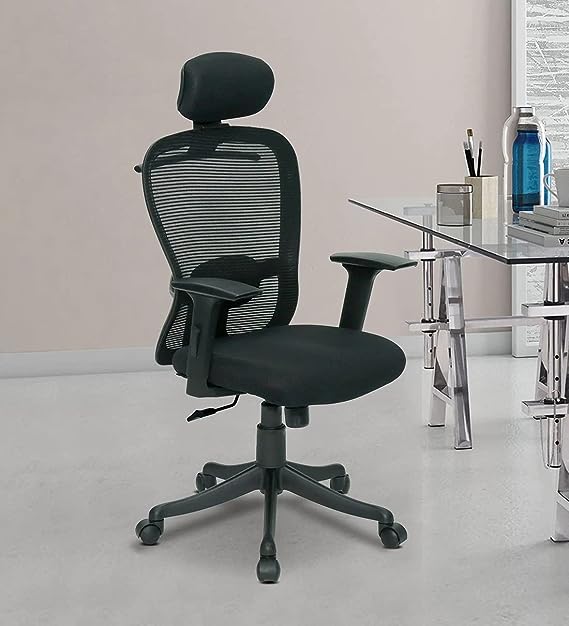 High Back Office Chair with Nylon Base