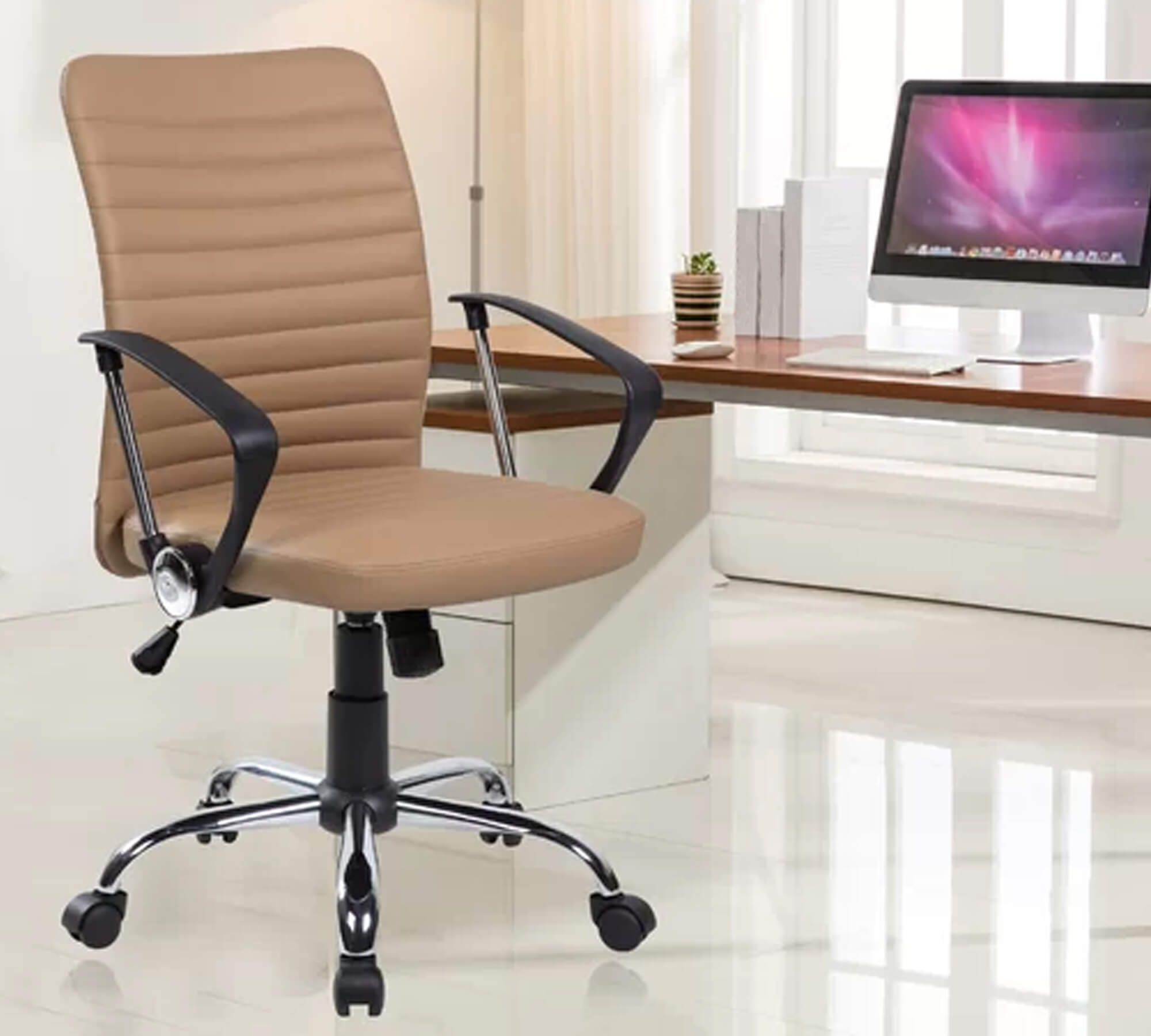 Medium Back Office Executive Ergonomic Chair with Chrome Base