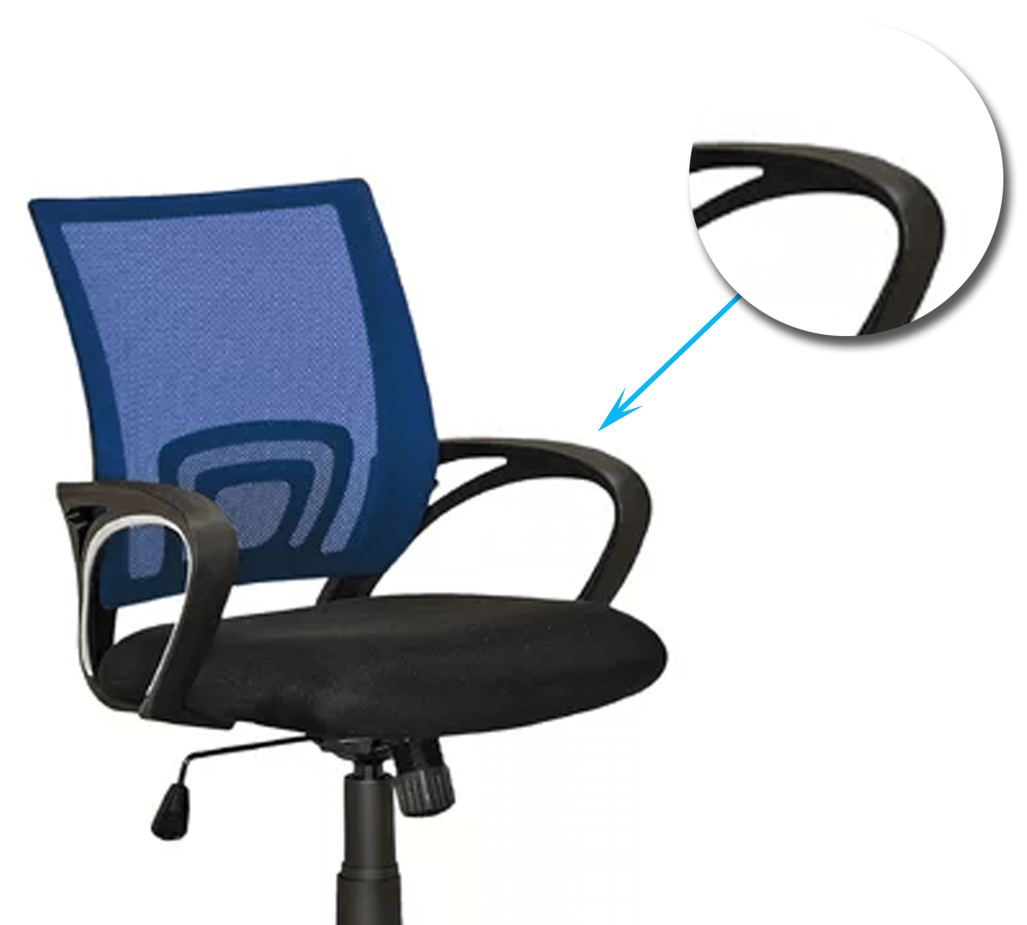 Medium Back Office Executive Mesh Chair with Nylon Wheels Base