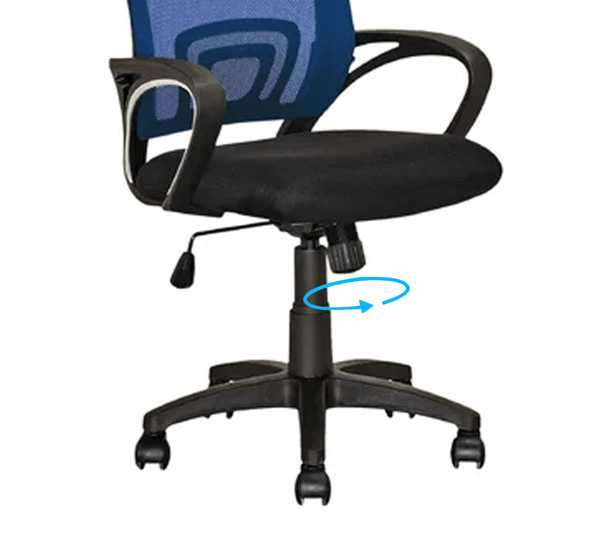 Medium Back Office Executive Mesh Chair with Nylon Wheels Base