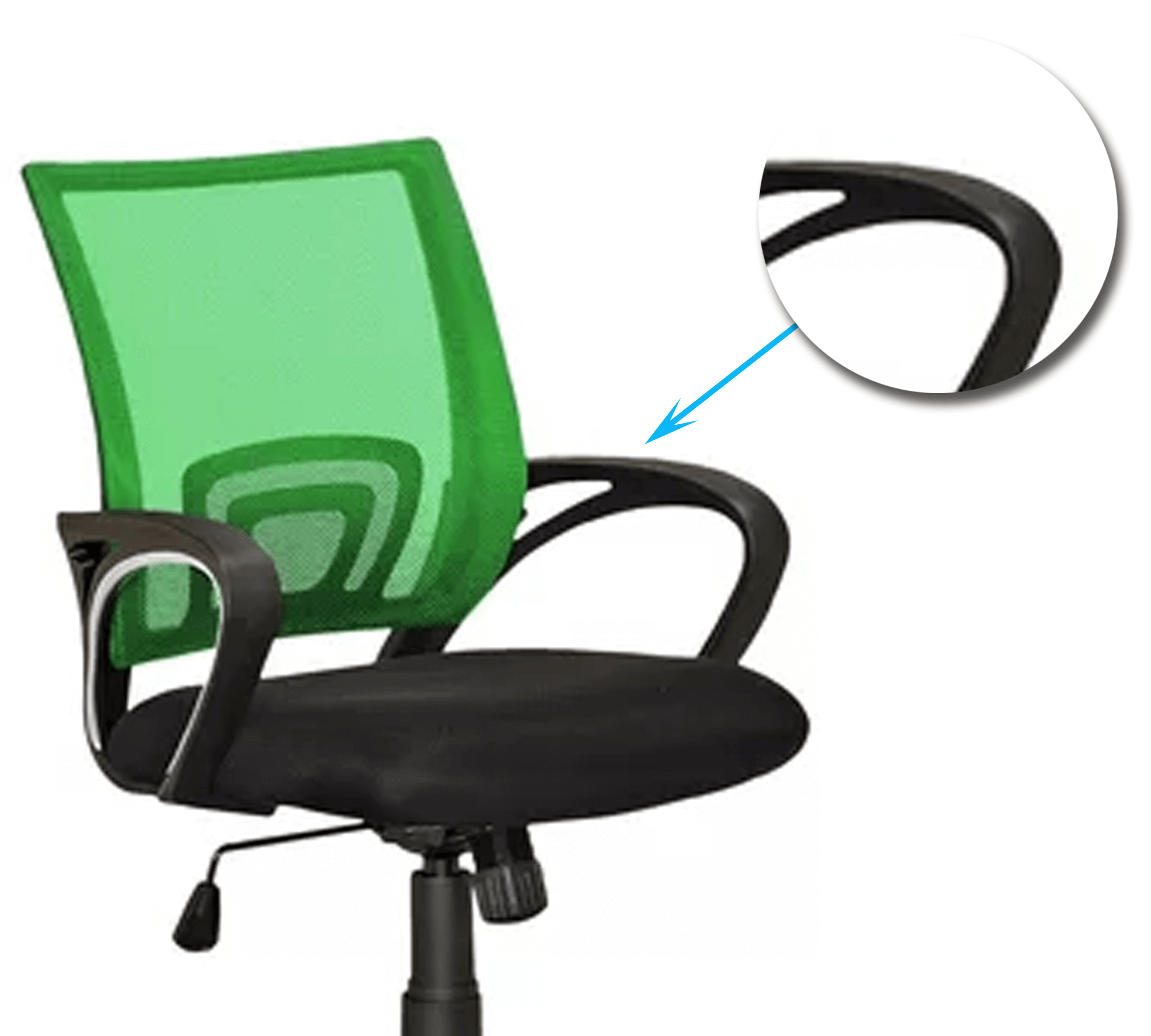 Medium Back Office Executive Mesh Chair with Nylon Wheels Base