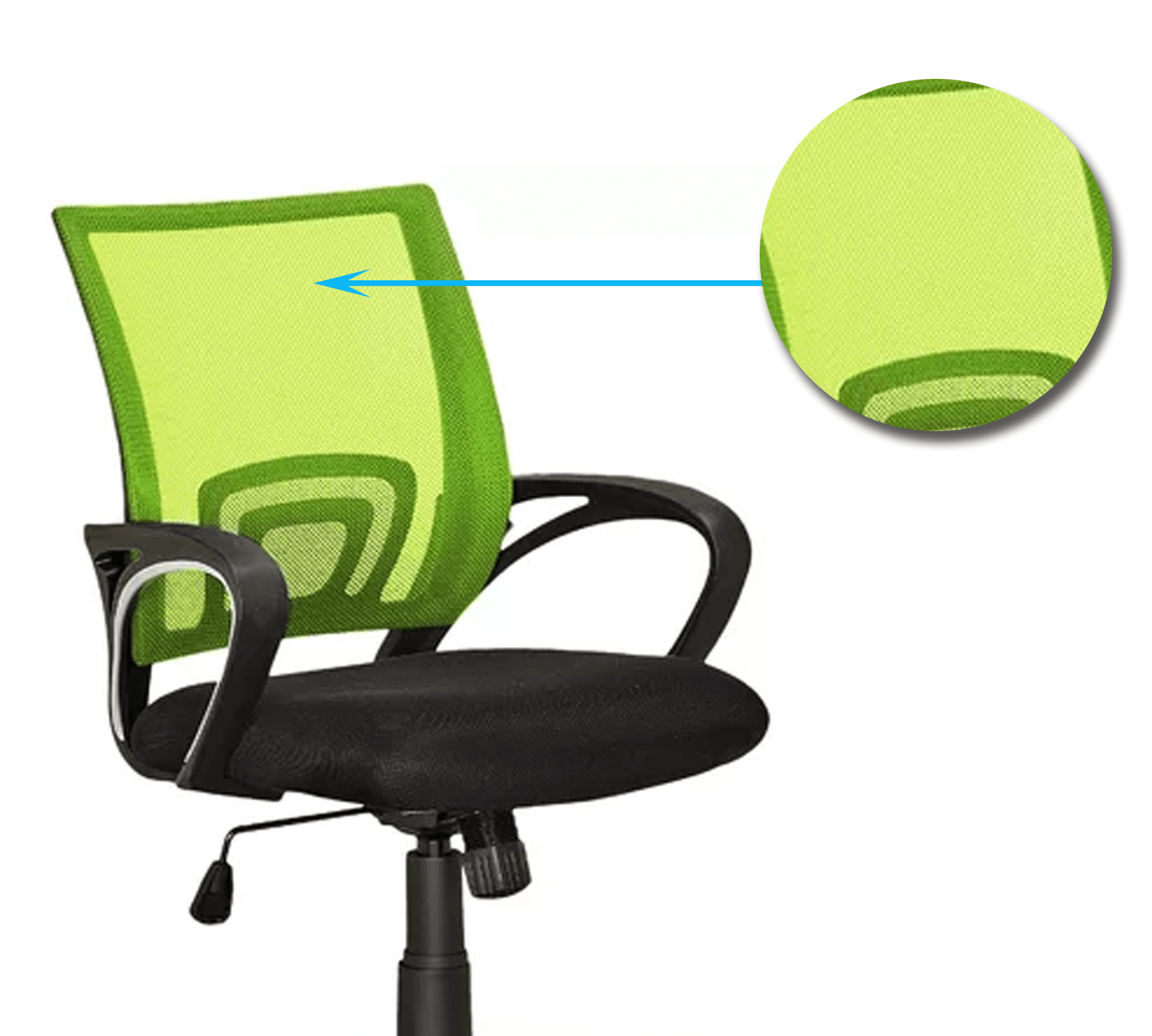 Medium Back Office Executive Mesh Chair with Nylon Wheels Base