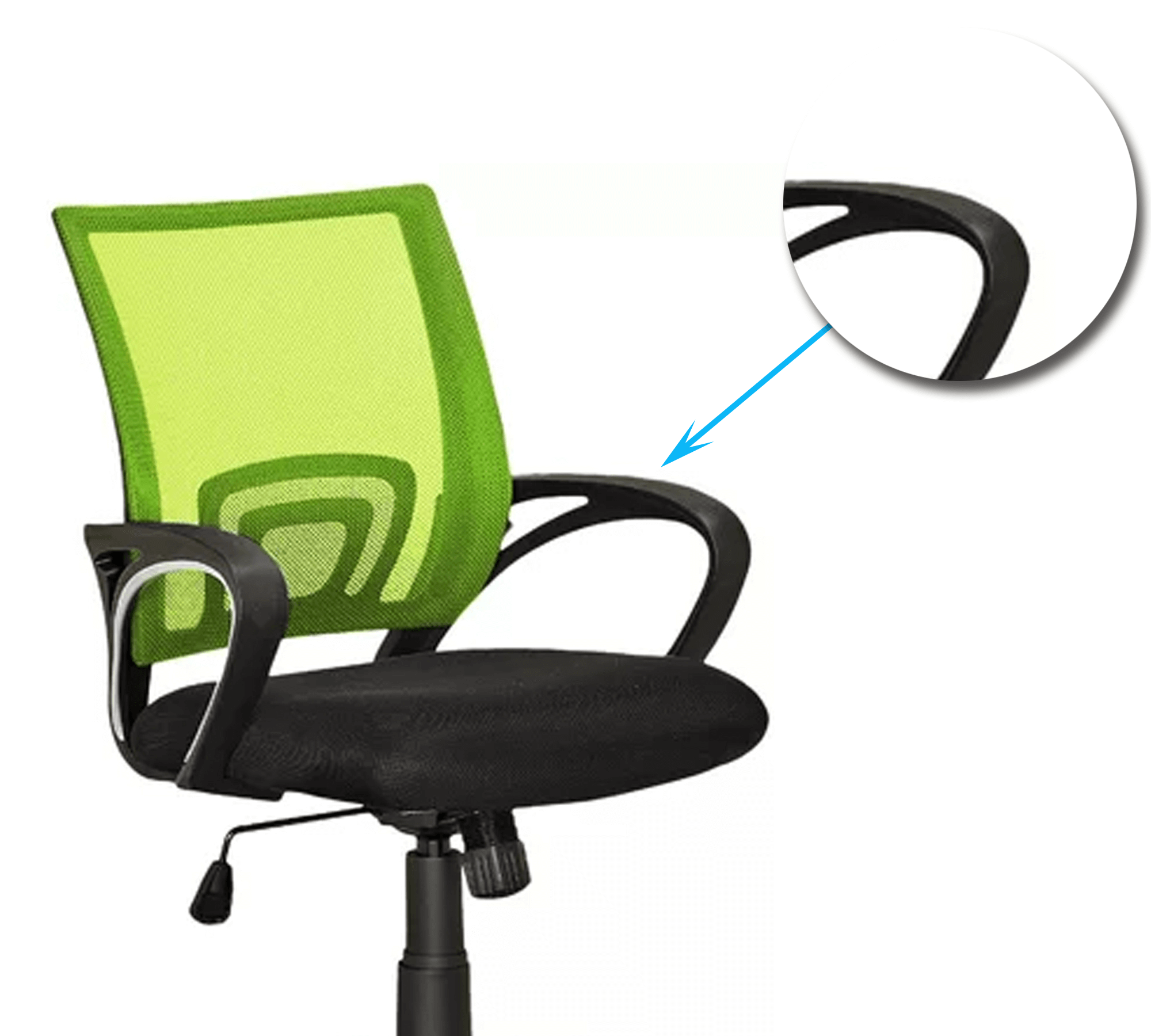 Medium Back Office Executive Mesh Chair with Nylon Wheels Base