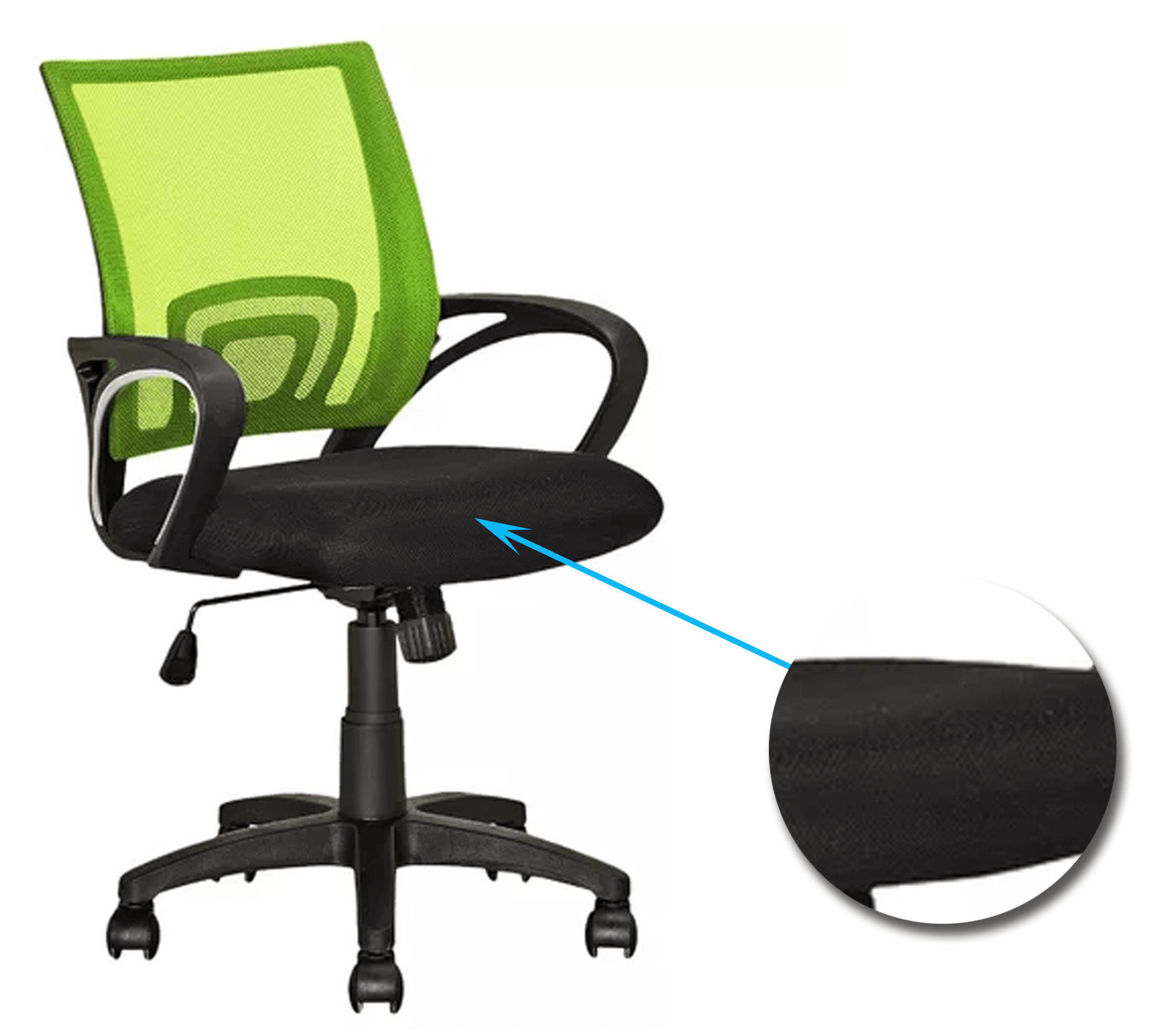 Medium Back Office Executive Mesh Chair with Nylon Wheels Base