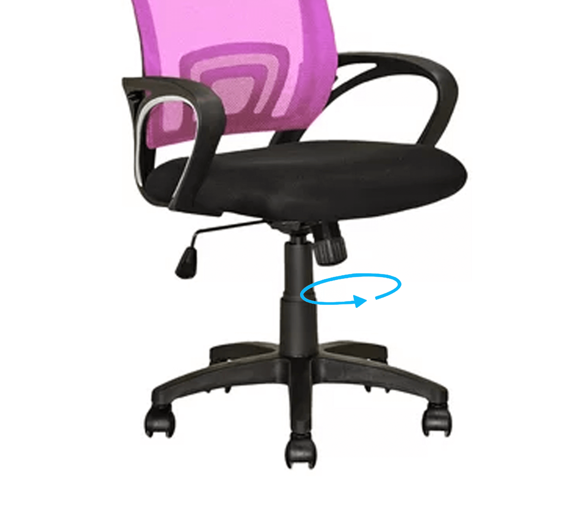 Medium Back Office Executive Mesh Chair with Nylon Wheels Base