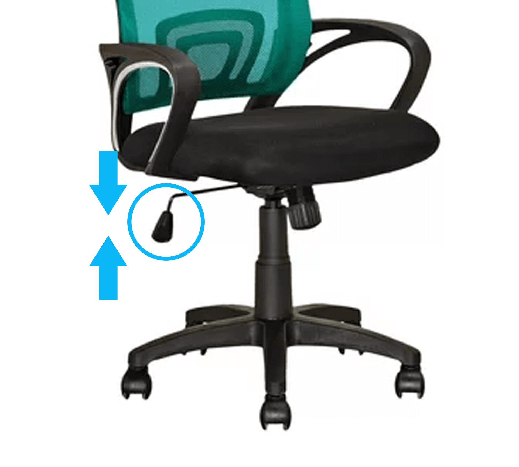 Medium Back Office Executive Mesh Chair with Nylon Wheels Base