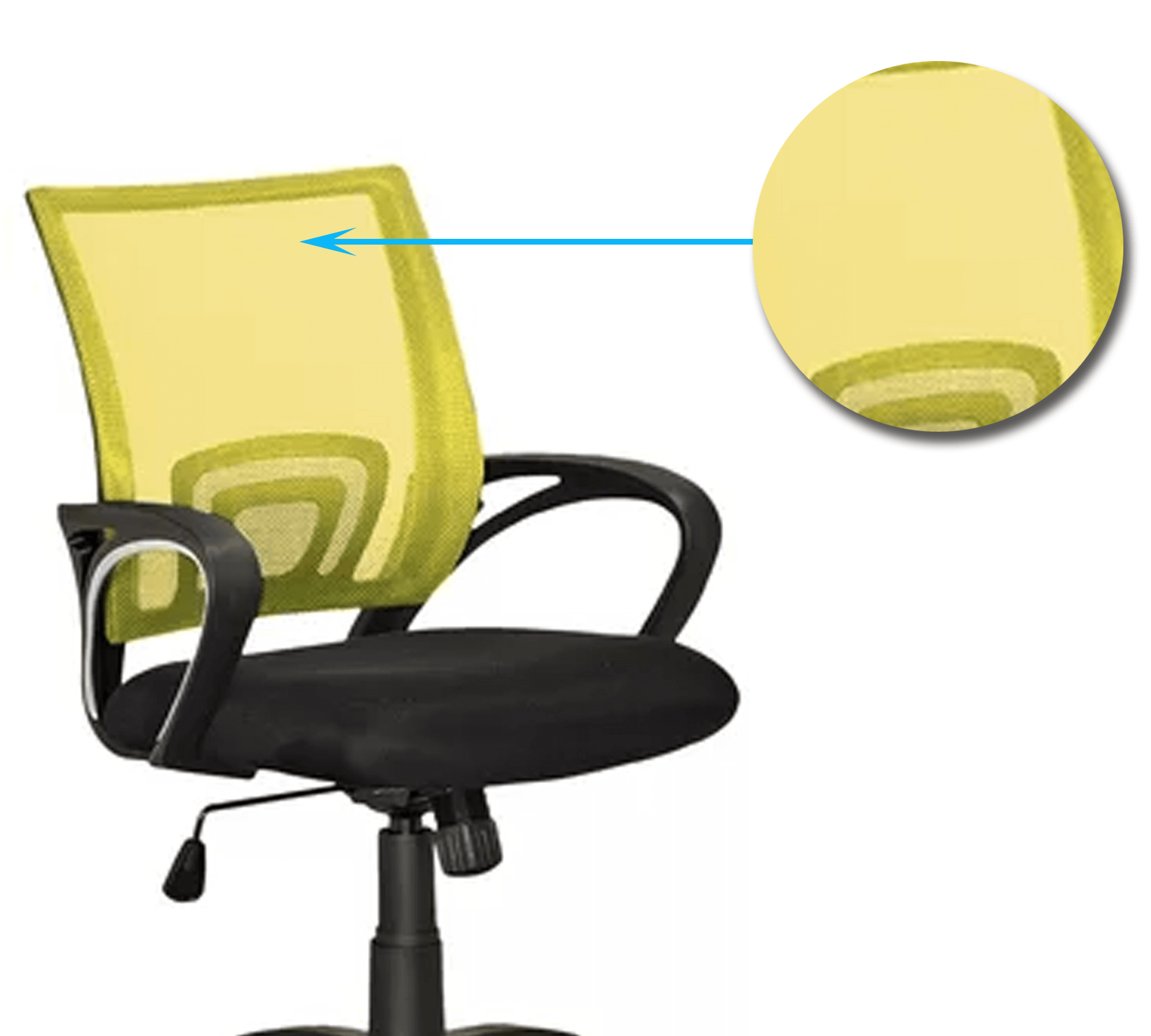 Medium Back Office Executive Mesh Chair with Nylon Wheels Base