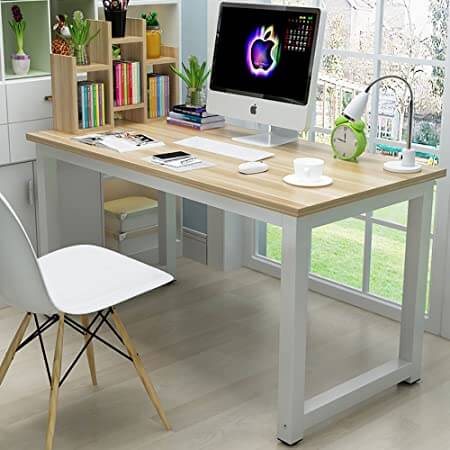 Office Computer Table in Metal Frame and Top Particle Board