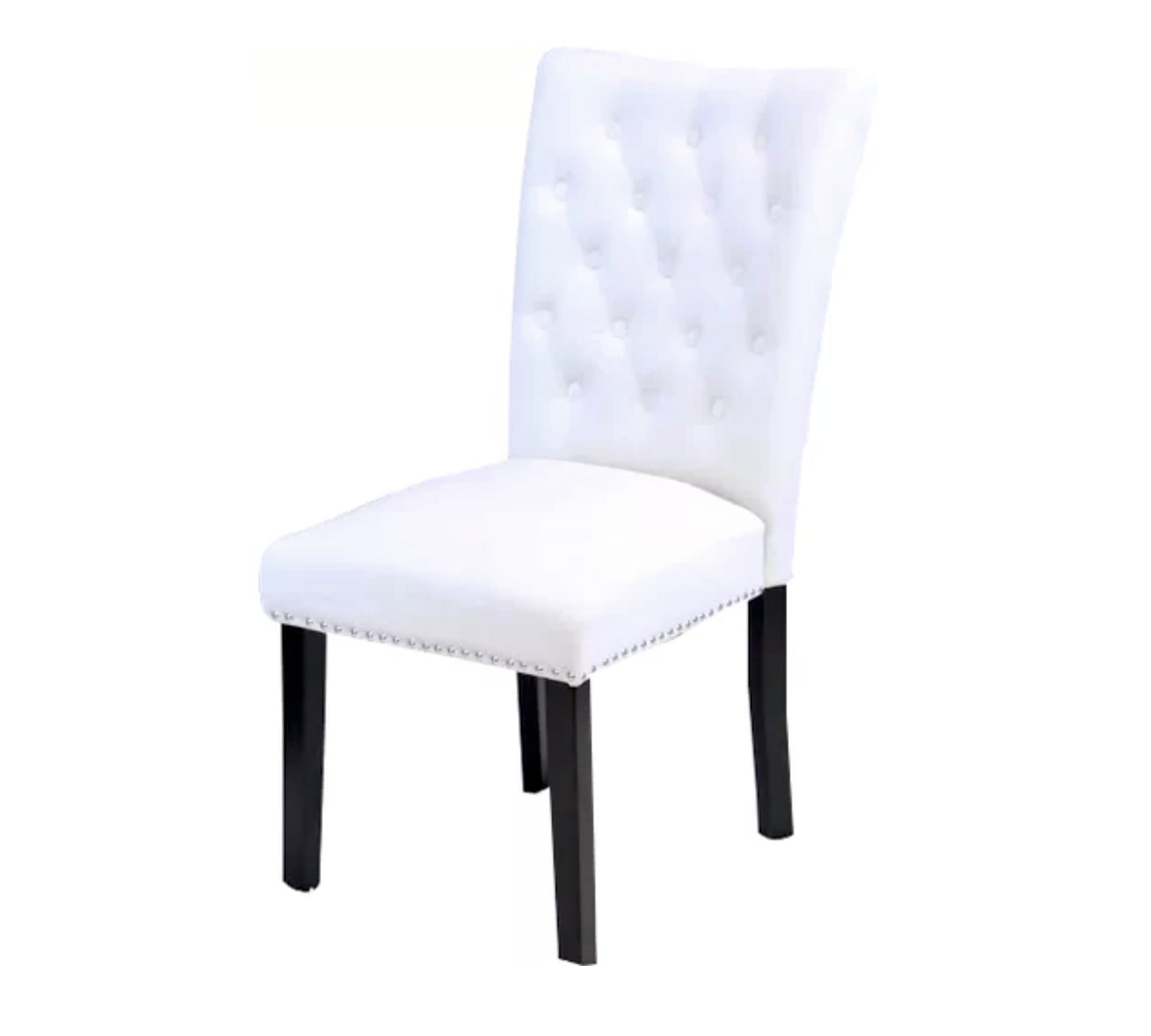 Solid Wooden Frame Legs Base Fabric Velvet Armless Dining Chair