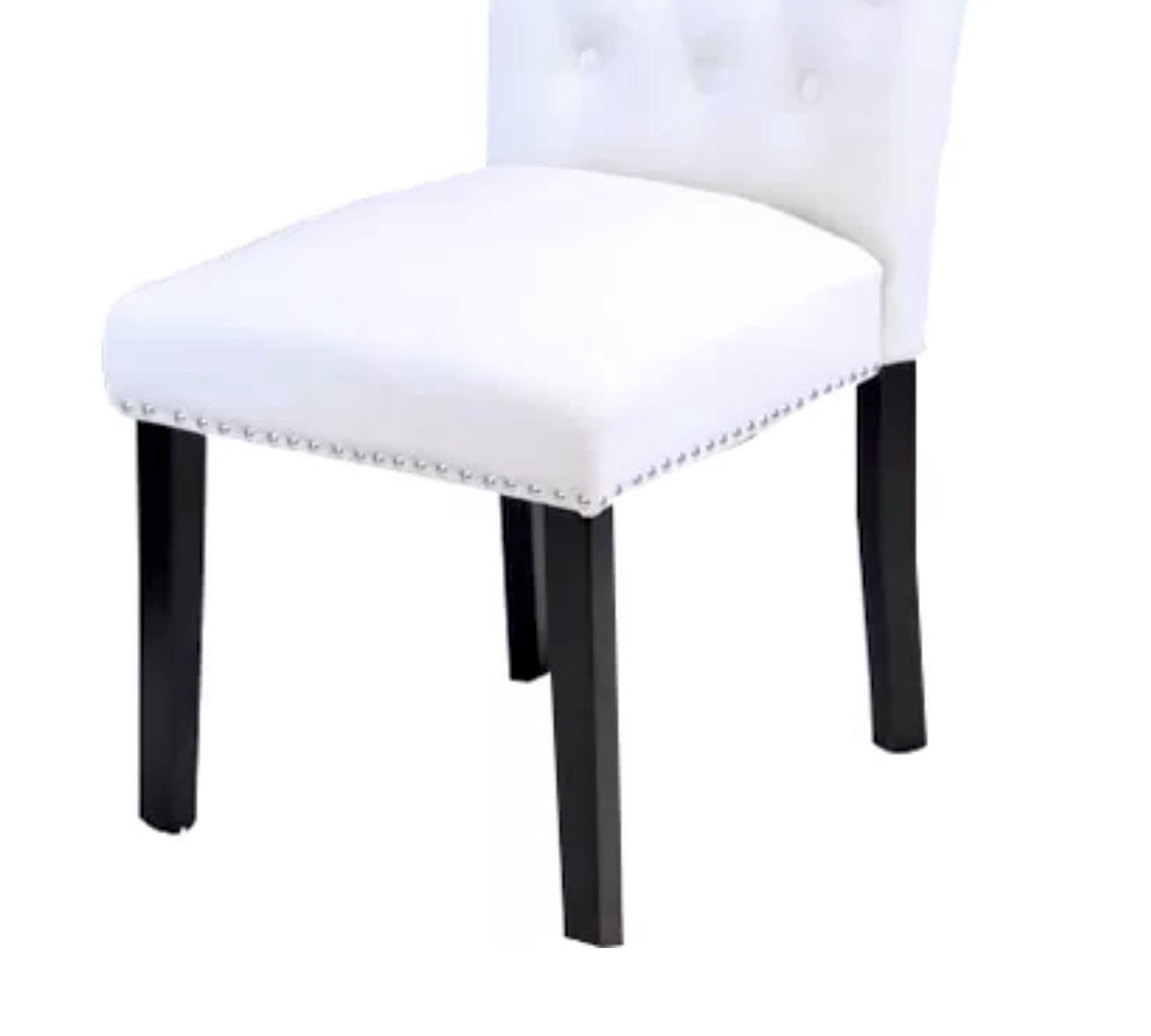 Solid Wooden Frame Legs Base Fabric Velvet Armless Dining Chair