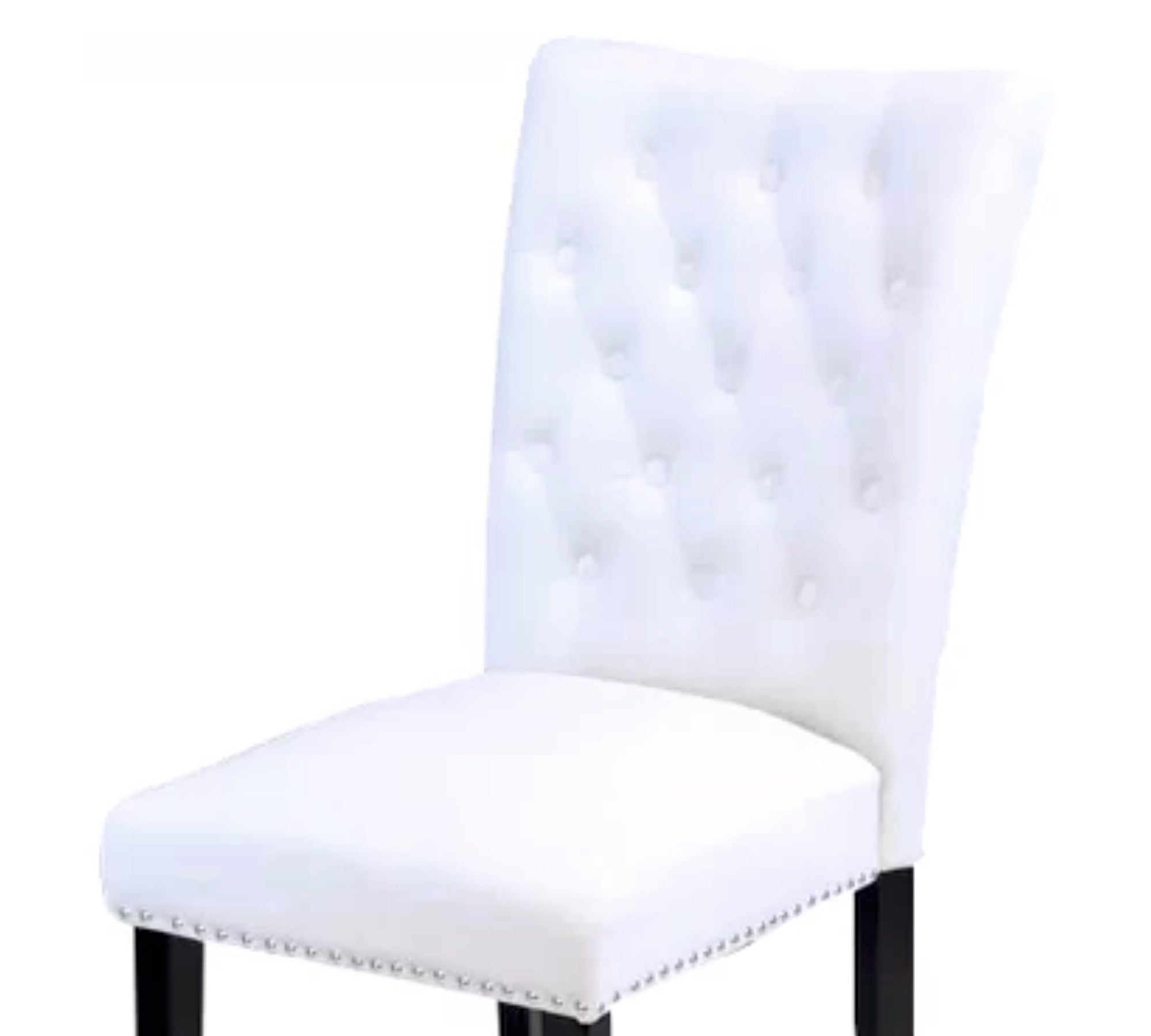 Solid Wooden Frame Legs Base Fabric Velvet Armless Dining Chair