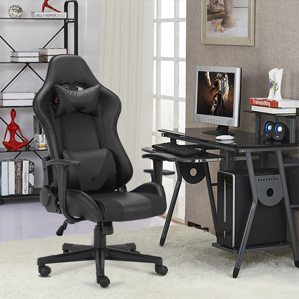 Gaming Chair with Nylon Caster Swivel & Wheel Base