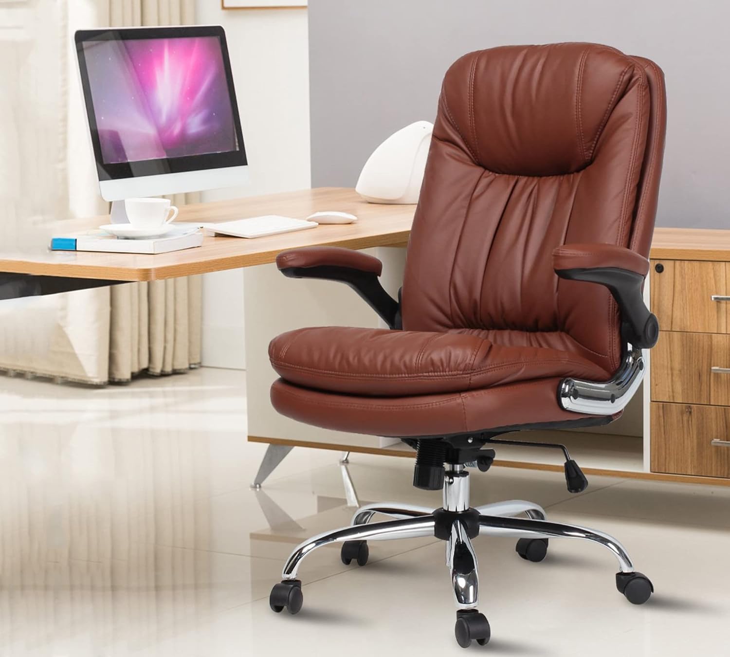 Comfortable Director Chair with Adjustable Armrest