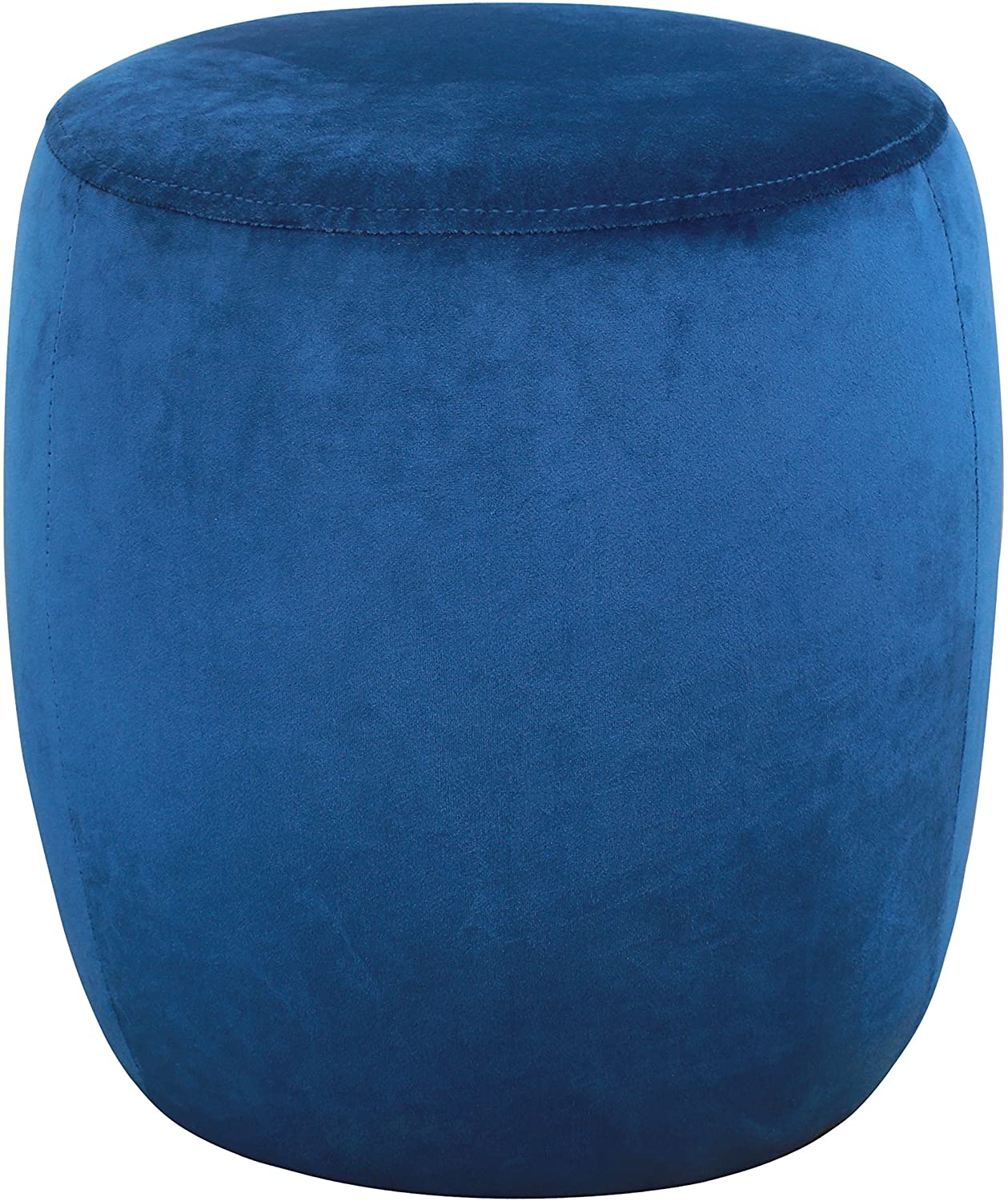 Solid Wooden Frame Fabric Velvet Pouffe