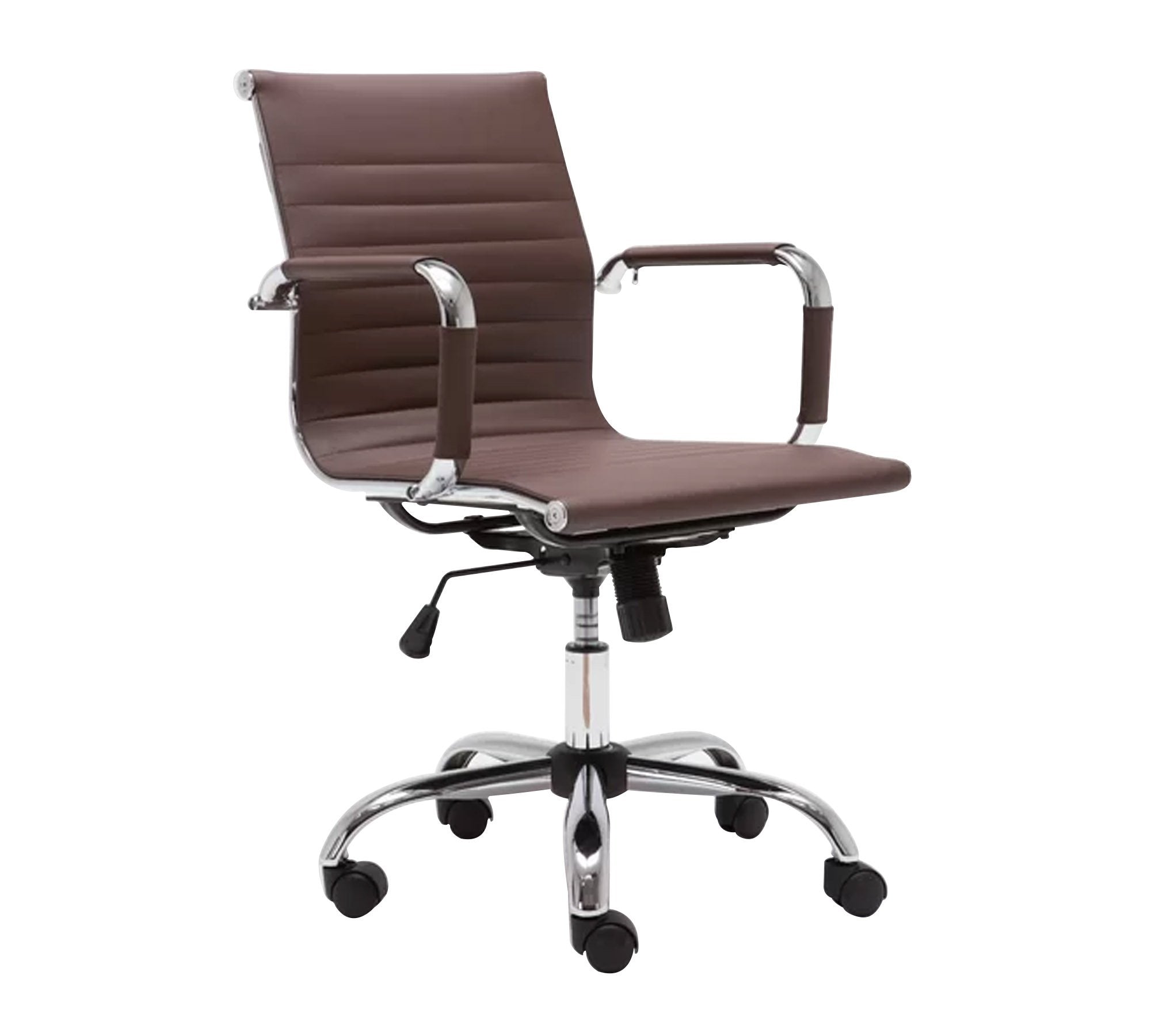 Medium Back Office Executive Chair with Height Adjustable Chrome Base