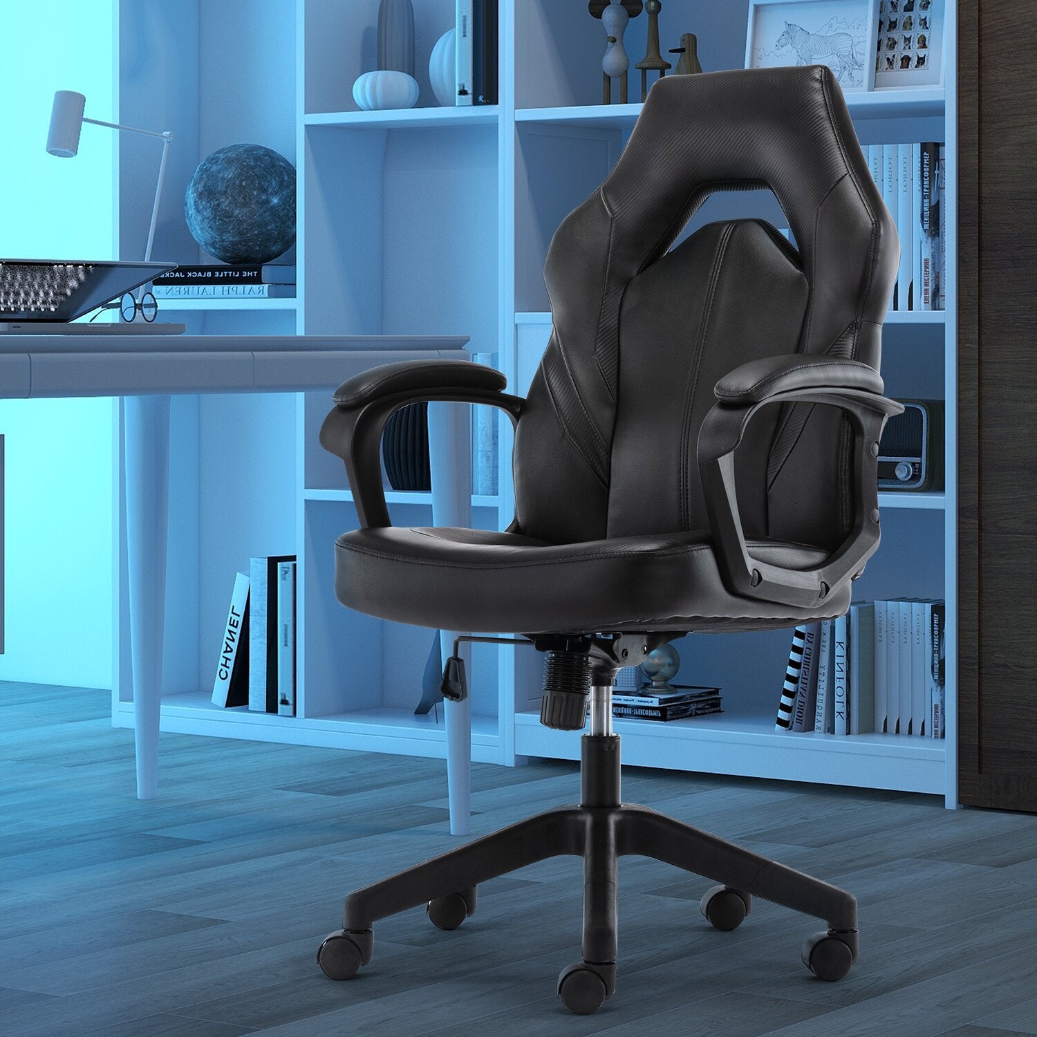 Gaming Chair with Nylon Caster Swivel & Wheel Base