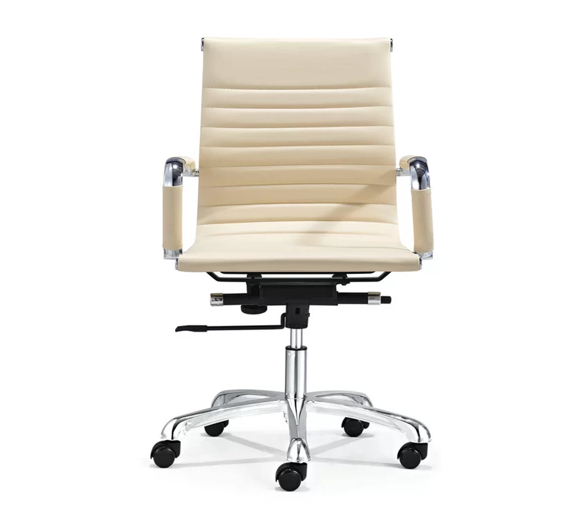 Medium Back Office Executive Chair with Height Adjustable Chrome Base