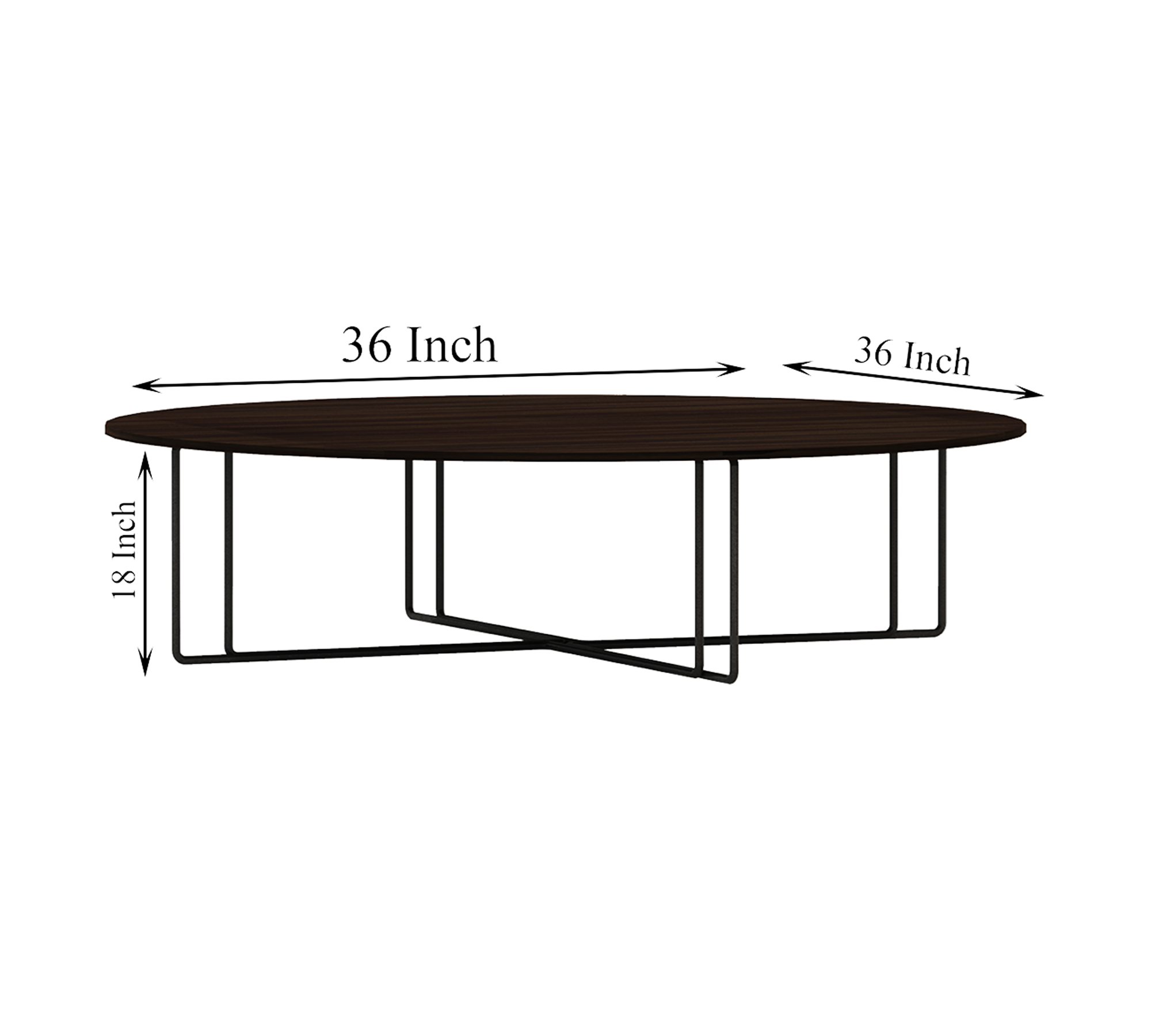 Metal Frame Legs Base Particle Board Wooden Center Table