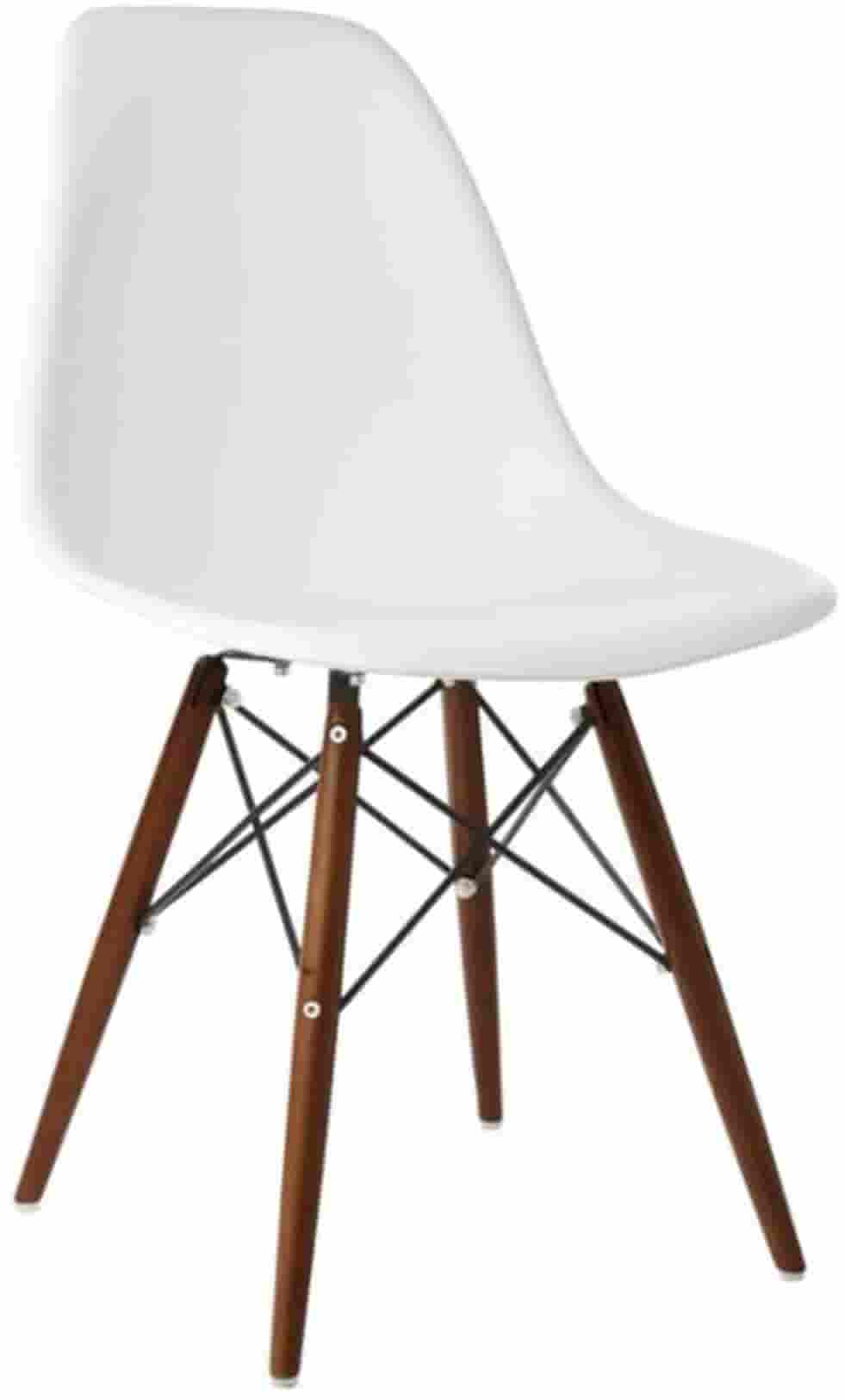 Cafe Chair in Wooden Legs Base PP Molded